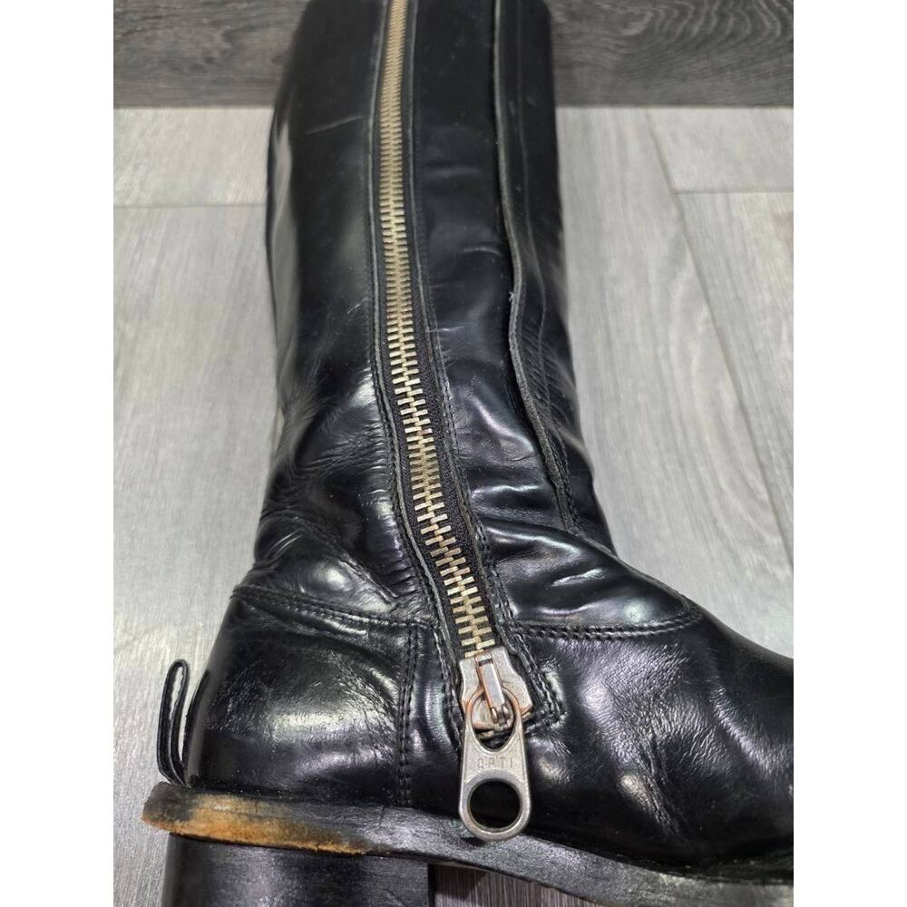 Chloé Women Classic Leather Zip-Up Boots Black 36.5 S000139 - Picture 7 of 10